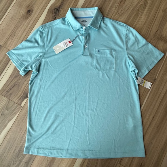 Izod Other - IZOD Saltwater Relaxed Classics Beach Ready Polo Shirt‎ Mens Medium Blue